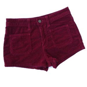 LF Carmar Shorts Burgundy Wine Corduroy Retro Cotton Spandex USA 27